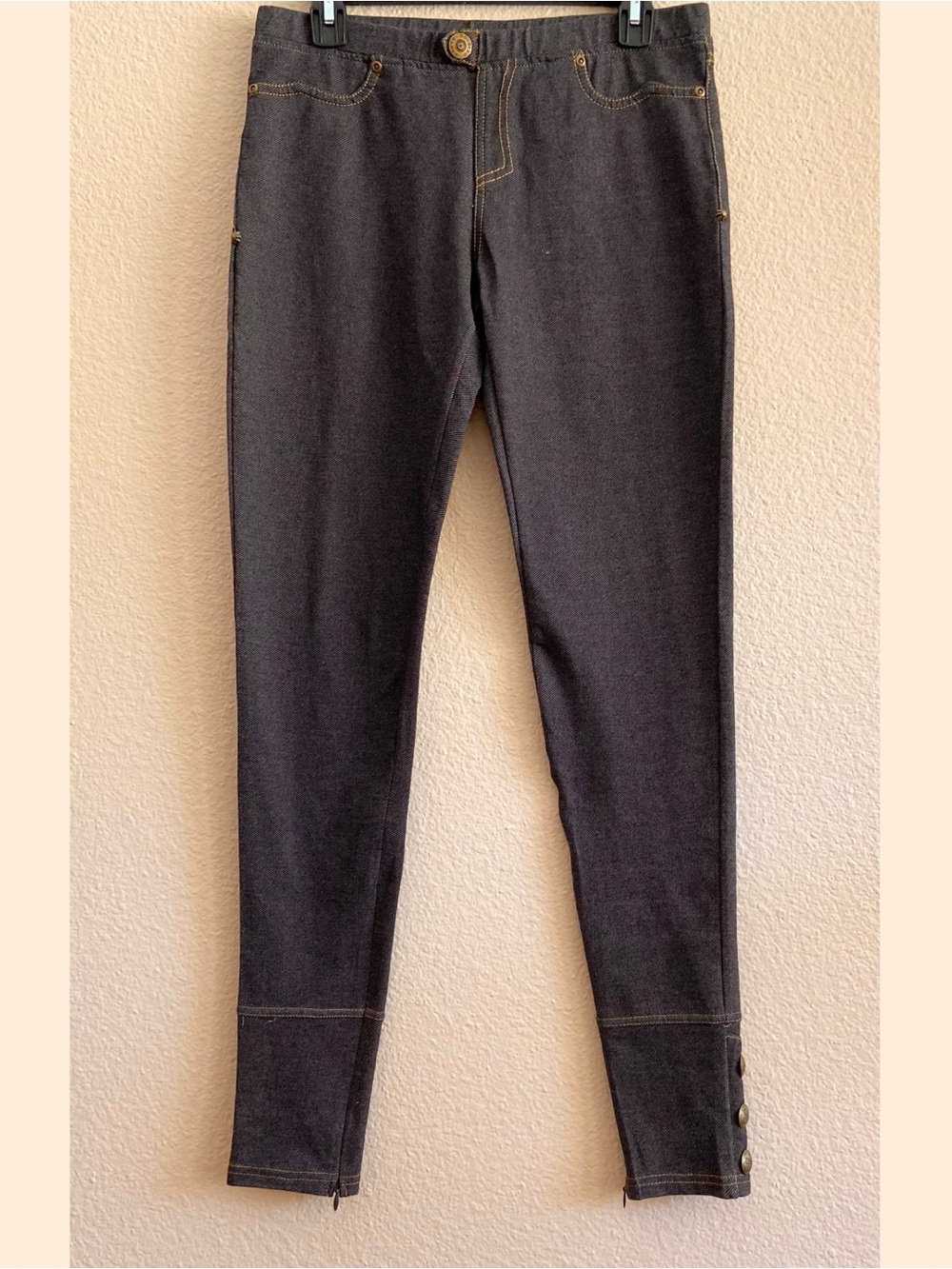 Double D Ranch Jegging - Dark Denim - Ankle Zipper - Conchos - NWOT